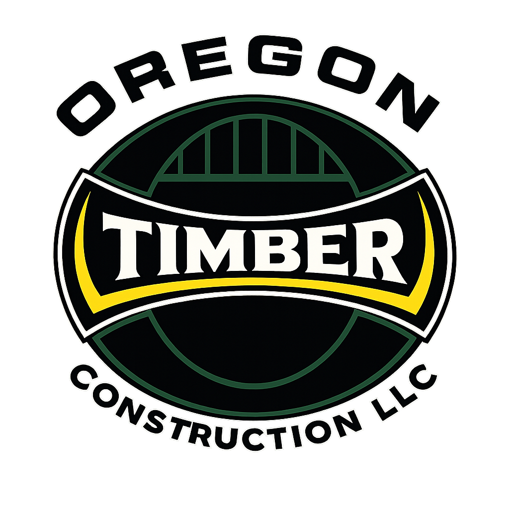 Dark mode logo of Oregon Timber Construction